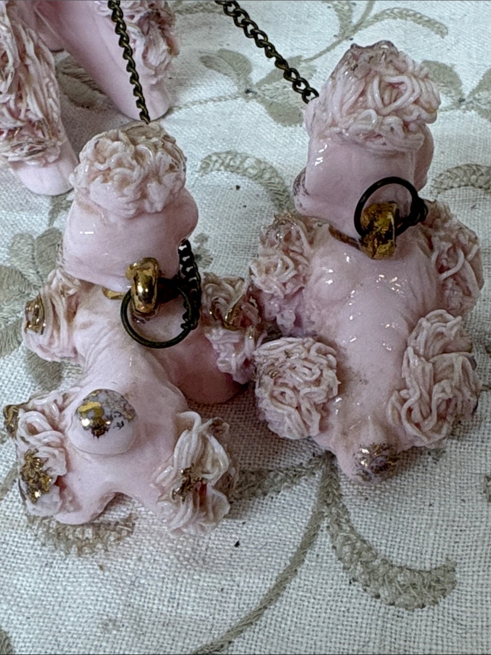 Lefton spaghetti, poodle family figurines - Picture 11 of 14